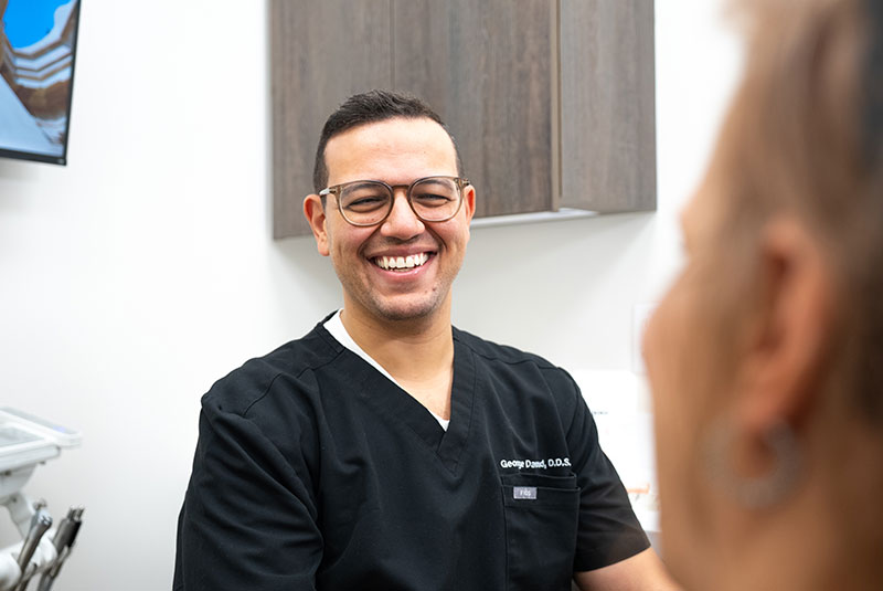 doctor smiling at Patient